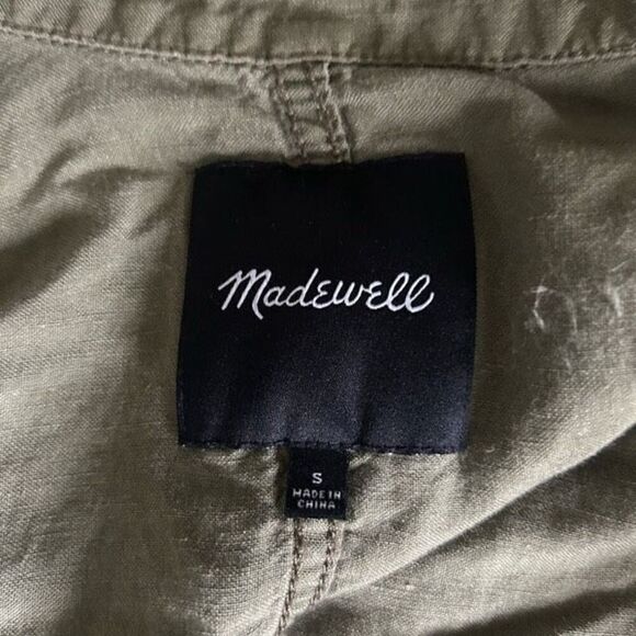 Madwell Military Style Shirt/Jacket Sz S Linen - Picture 5 of 5